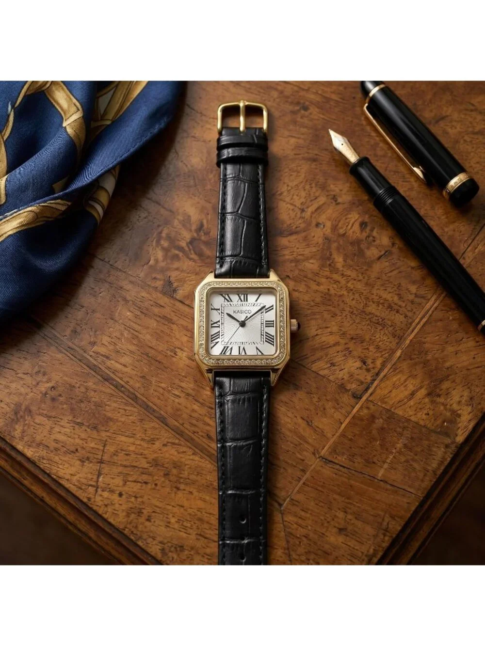 Women's Gold Dainty Luxury Minimalist Roman Numeral Dial Casual Wrist Watch